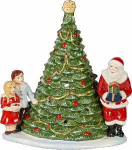 Villeroy & Boch Svietnik, Santa pri stromčeku 23 cm Christmas Toys