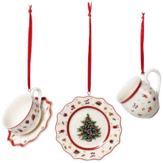 ZÁVESNÉ OZDOBY, SERVIS, TOY´S DELIGHT DECORATION, 3 KS