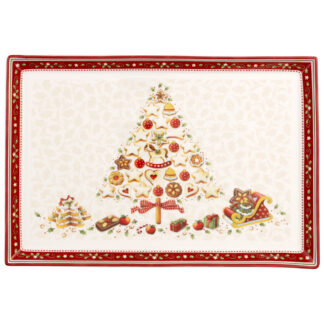 Villeroy & Boch Servírovací podnos obdĺžnikový veľký Winter Bakery Delight, 40 cm
