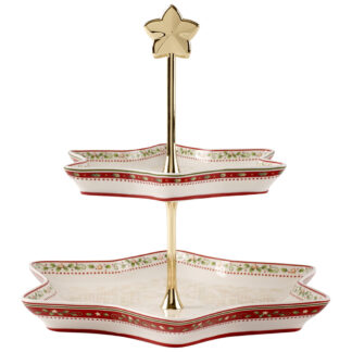Villeroy & Boch Etažér dvojposchodový Winter Bakery Delight, 27,5 cm