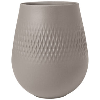 Villeroy & Boch Malá váza, Carre, 14 cm Manufacture Collier taupe