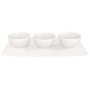 Villeroy & Boch Súprava misiek na dip, 4 ks Manufacture Rock blanc