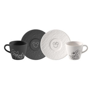 Villeroy & Boch Espresso šálka s podšálkou, 2 ks Rock Mickey Mouse