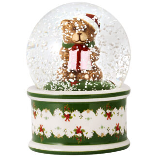 Villeroy & Boch Snehová guľa malá medvedík Christmas Toys, 9 cm