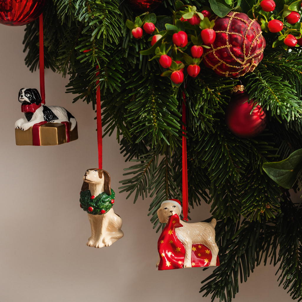 Villeroy & Boch Závesné ozdoby psíky Nostalgic Ornaments, 3 ks – Obrázok 3