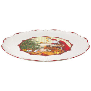 Villeroy & Boch Tortový tanier Mikuláš rozdáva darčeky Toy’s Fantasy, 42,8 cm
