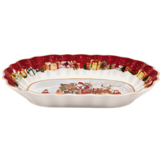 Villeroy & Boch Oválna misa veľká Mikuláš a deti Toy’s Fantasy, 30,5 × 20 cm