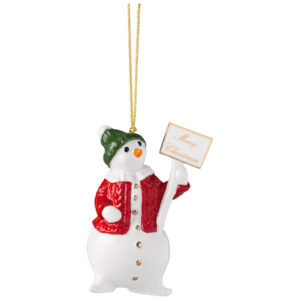 Villeroy & Boch Závesná ozdoba snehuliak Christmas Classics, 9,7 cm