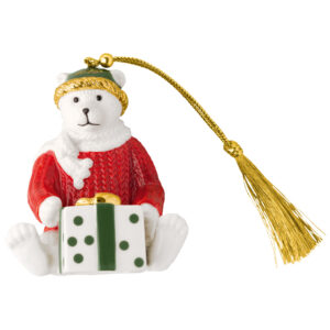 Villeroy & Boch Závesná ozdoba medvedík 2026 Christmas Classics, 8 cm