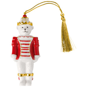 Villeroy & Boch Závesná ozdoba medvedík luskáčik 2026 Christmas Classics, 11,4 cm