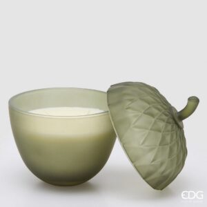 EDG Vonná sviečka Žaluď (Ghianda) – Honeyed Apple Cider, v. 20 cm, Ø 14 cm