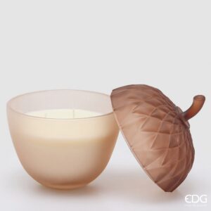 EDG Vonná sviečka Žaluď (Ghianda) – Cardamom Snaps, v. 20 cm, Ø 14 cm