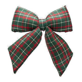 EDG Mašľa Tartan (károvaná) – zelený mix, v. 28 cm, š. 36 cm