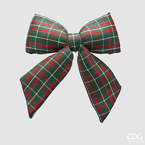 EDG Mašľa Tartan (károvaná) – zelený mix, v. 28 cm, š. 36 cm