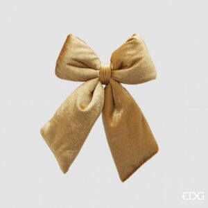 EDG Zamatová mašľa – zlatá, v. 20 cm, š. 15 cm